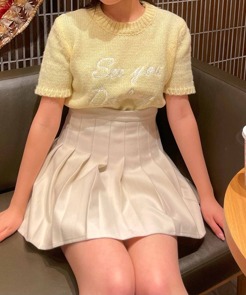 frunco(フランコ)の「ロゴ刺繍入りパステルカラーニット(ニット/セーター・レディース・ホワイト/イエロー/ブルー・FREE)」の21枚目の写真