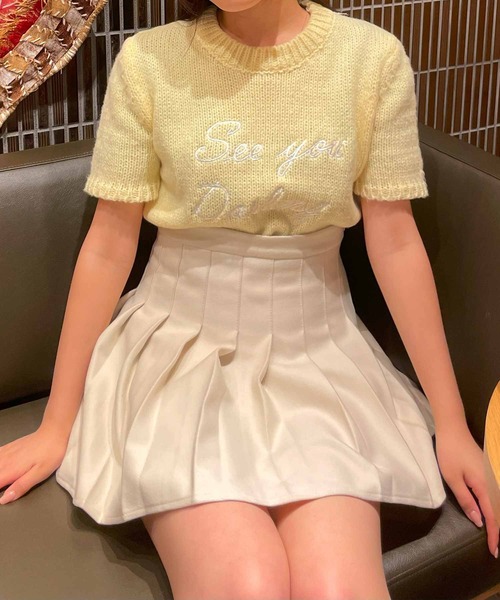 frunco(フランコ)の「ロゴ刺繍入りパステルカラーニット(ニット/セーター・レディース・ホワイト/イエロー/ブルー・FREE)」の14枚目の写真