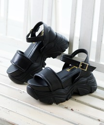 Noubel Voug Relax | 極厚ボリュームソールストラップスポーツサンダル(サンダル)