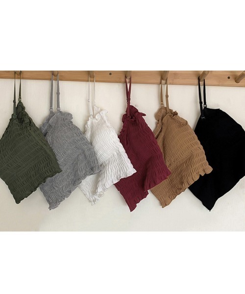 Miniministore（ミニミニストア）の「チューブトップカップ付きインナーおしゃれ（チューブトップ・レディース・グリーン/ブラック/グレー/ホワイト/ワインレッド/ライトブラウン・FREE）」の21枚目の写真