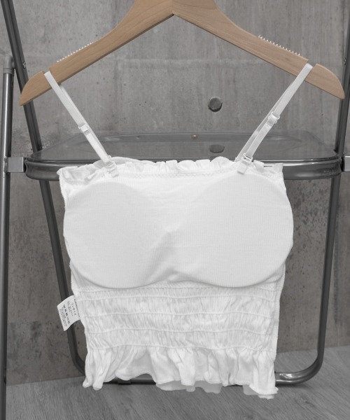 Miniministore（ミニミニストア）の「チューブトップカップ付きインナーおしゃれ（チューブトップ・レディース・グリーン/ブラック/グレー/ホワイト/ワインレッド/ライトブラウン・FREE）」の17枚目の写真