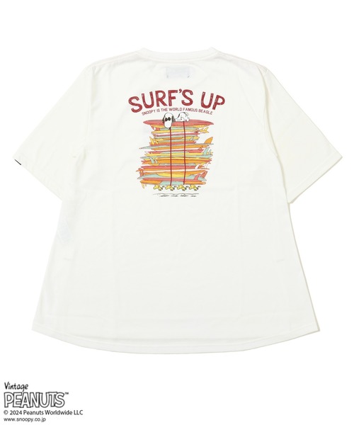 KRIFF MAYER Lady's Collection(クリフメイヤーレディースコレクション)の「スヌーピー半袖チュニック(サーフ)(Tシャツ/カットソー・レディース・イエロー/ブルー/オフホワイト/チャコール/カラフル・LARGE/MEDIUM)」の18枚目の写真