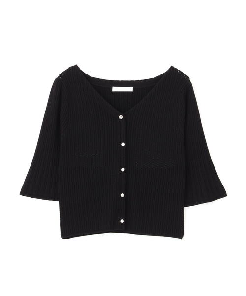 PROPORTION BODY DRESSING（プロポーションボディドレッシング）の「フレアスリーブショートニット / 1214170308（ニット/セーター・レディース・グレー/ブラック/パープル・FREE）」の15枚目の写真