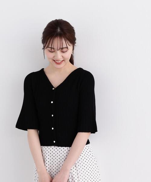 PROPORTION BODY DRESSING（プロポーションボディドレッシング）の「フレアスリーブショートニット / 1214170308（ニット/セーター・レディース・グレー/ブラック/パープル・FREE）」の16枚目の写真