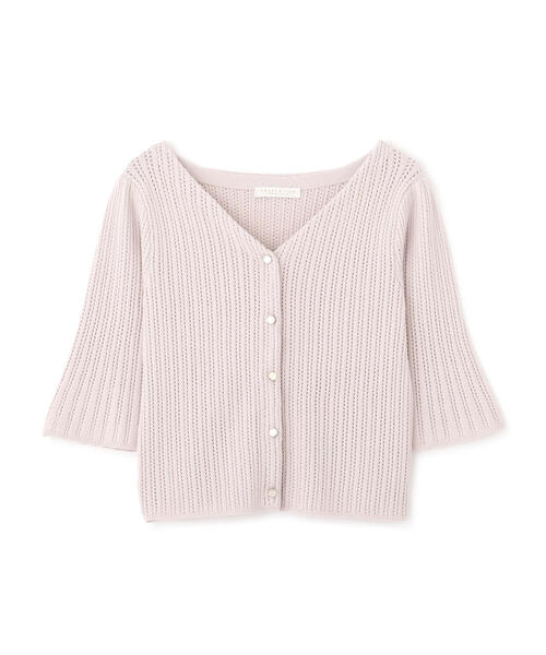 PROPORTION BODY DRESSING（プロポーションボディドレッシング）の「フレアスリーブショートニット / 1214170308（ニット/セーター・レディース・グレー/ブラック/パープル・FREE）」の4枚目の写真