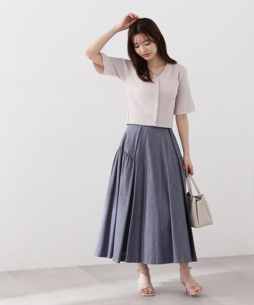 PROPORTION BODY DRESSING（プロポーションボディドレッシング）の「フレアスリーブショートニット / 1214170308（ニット/セーター・レディース・グレー/ブラック/パープル・FREE）」の8枚目の写真