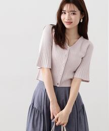 PROPORTION BODY DRESSING | フレアスリーブショートニット / 1214170308(ニット/セーター)