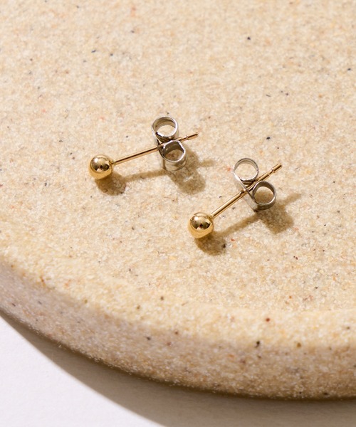 10Kワンポイントピアス / SET（ピアス（両耳用））｜HALB（ハルプ）