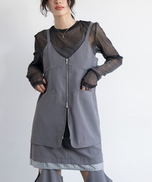 VACANCY | ZIPラインキャミチュニックビスチェ(ベスト)