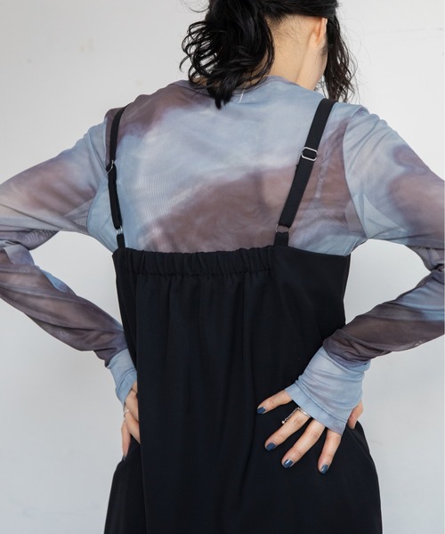 VACANCY(ヴァカンシー)の「ZIPラインキャミチュニックビスチェ(ベスト・レディース・グレー/ブラック・FREE)」の17枚目の写真