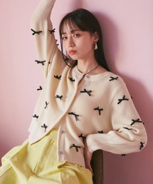 VIS | リネンタッチリボンカーディガン(カーディガン/ボレロ)