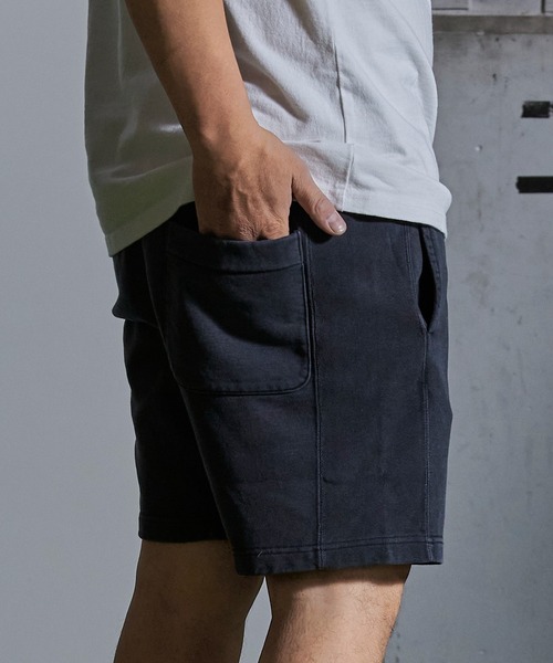 REMI RELIEF（レミレリーフ）の「REMI RELIEF SP加工裏毛ショーツ RN3035SDM（その他パンツ・メンズ・マスタード/ネイビー/ブラック・L/XL）」の8枚目の写真