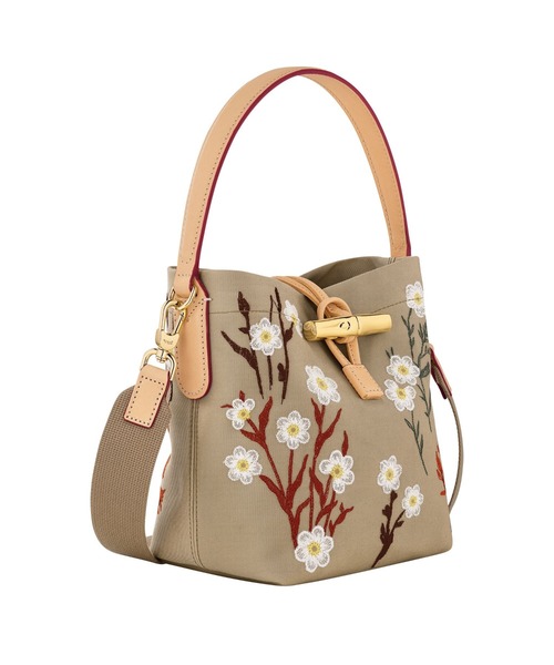 LONGCHAMP（ロンシャン）の「Roseau XS バケットバッグ（ショルダーバッグ・レディース・ベージュ・FREE）」の6枚目の写真