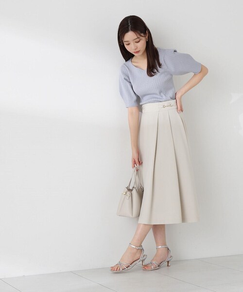 PROPORTION BODY DRESSING(プロポーションボディドレッシング)の「ダブルビットタックスカート / 1214120410(スカート・レディース・イエロー/ネイビー/グレー・X-SMALL/SMALL/MEDIUM)」の15枚目の写真