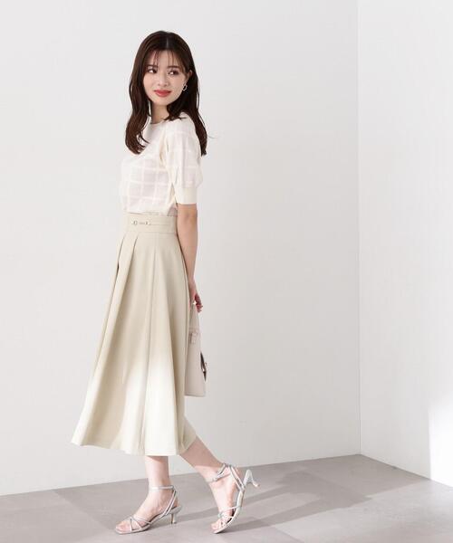 PROPORTION BODY DRESSING(プロポーションボディドレッシング)の「ダブルビットタックスカート / 1214120410(スカート・レディース・イエロー/ネイビー/グレー・X-SMALL/SMALL/MEDIUM)」の6枚目の写真