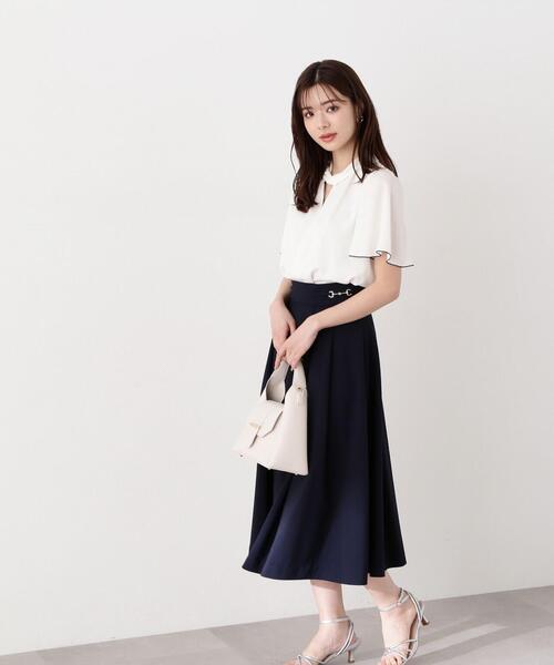 PROPORTION BODY DRESSING(プロポーションボディドレッシング)の「ダブルビットタックスカート / 1214120410(スカート・レディース・イエロー/ネイビー/グレー・X-SMALL/SMALL/MEDIUM)」の10枚目の写真