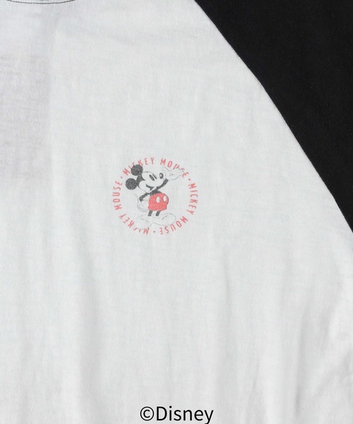 Disney（ディズニー）の「【DISNEY】ラグランロンＴ（Tシャツ/カットソー・メンズ・ワイン/ブラック/ベージュ・L/XL/M）」の9枚目の写真