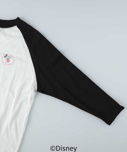 Disney（ディズニー）の「【DISNEY】ラグランロンＴ（Tシャツ/カットソー・メンズ・ワイン/ブラック/ベージュ・L/XL/M）」の10枚目の写真