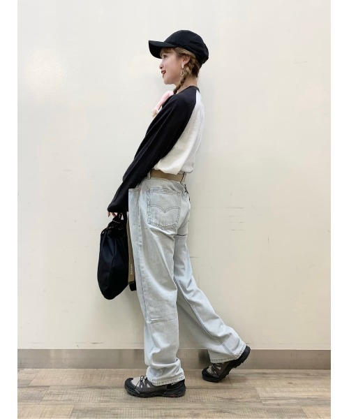 Disney（ディズニー）の「【DISNEY】ラグランロンＴ（Tシャツ/カットソー・メンズ・ワイン/ブラック/ベージュ・L/XL/M）」の17枚目の写真