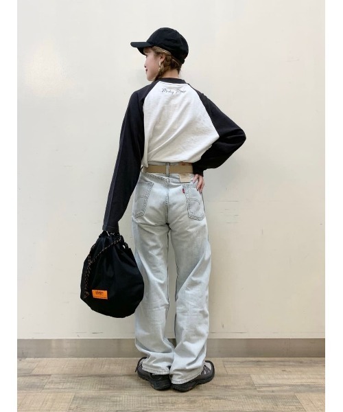 Disney（ディズニー）の「【DISNEY】ラグランロンＴ（Tシャツ/カットソー・メンズ・ワイン/ブラック/ベージュ・L/XL/M）」の18枚目の写真