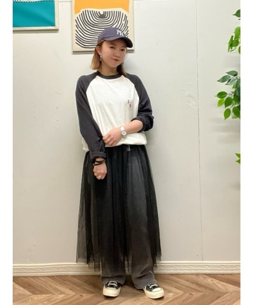 Disney（ディズニー）の「【DISNEY】ラグランロンＴ（Tシャツ/カットソー・メンズ・ワイン/ブラック/ベージュ・L/XL/M）」の19枚目の写真