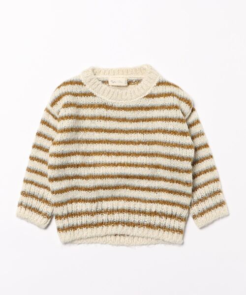 【セール】★Rylee＋Cru★ASPEN SWEATER || CHARTREUSE STRIPE（その他ベビー用品）｜Rylee + Cru（ライリーアンドクルー）その他ベビー用品