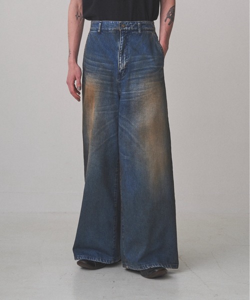 JUHA ユハ　BAGGY DENIM PANTS バギーデニムパンツ JUHA/ユハ】DAMAGE BAGGY DENIM PANTS（デニムパンツ）｜JUHA