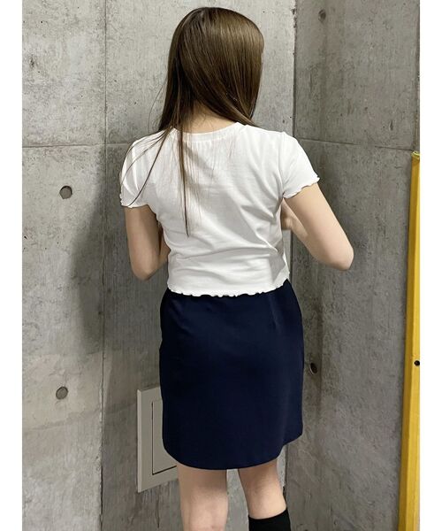 MURUA（ムルーア）の「フロントジップミニスカート（スカート・レディース・ネイビー/ホワイト・2/1）」の20枚目の写真