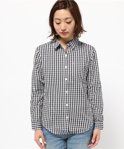 WEGO（ウィゴー）の「WEGO/ベーシックシャツ（シャツ/ブラウス・レディース・ブラック系その他/ブルー系その他/ホワイト系その他/ホワイト・FREE）」の9枚目の写真