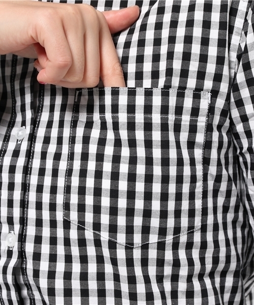 WEGO（ウィゴー）の「WEGO/ベーシックシャツ（シャツ/ブラウス・レディース・ブラック系その他/ブルー系その他/ホワイト系その他/ホワイト・FREE）」の7枚目の写真