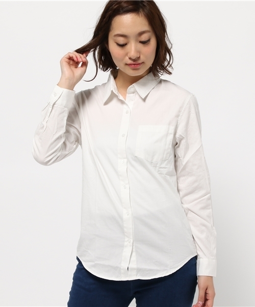 WEGO（ウィゴー）の「WEGO/ベーシックシャツ（シャツ/ブラウス・レディース・ブラック系その他/ブルー系その他/ホワイト系その他/ホワイト・FREE）」の16枚目の写真