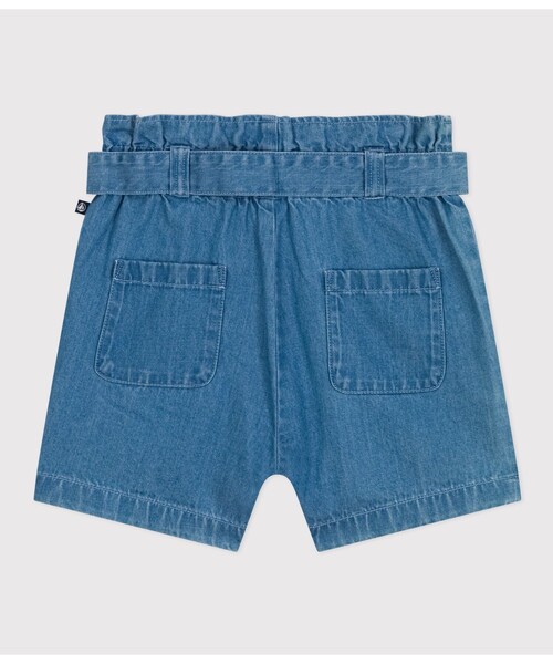 PETIT BATEAU（プチバトー）の「ライトデニムショートパンツ（その他パンツ・キッズ・ブルー・3YEAR/4YEAR/5YEAR）」の3枚目の写真