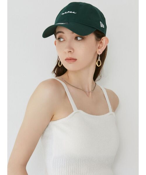 MURUA(ムルーア)の「ループヤーンキャミ(ニット/セーター・レディース・ダークグレー/ホワイト/グリーン・FREE)」の22枚目の写真