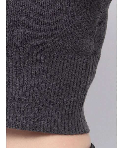 MURUA(ムルーア)の「ループヤーンキャミ(ニット/セーター・レディース・ダークグレー/ホワイト/グリーン・FREE)」の14枚目の写真