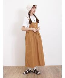 Samansa Mos2 | Tシャツ+キャミワンピースセット(ワンピース)