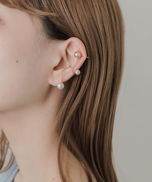 SMELLY(スメリー)の「パール2セットイヤカフ(イヤーカフ・レディース・ゴールド系その他・-)」の6枚目の写真