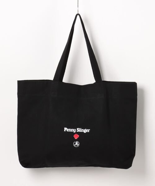 RICHARDSON(リチャードソン)の「【Richardson/リチャードソン】 Penny Slinger Death Trip Tote Bag リチャードソン×ペニースリンガー 「Death Trip」トートバッグ(トートバッグ・メンズ・ホワイト/ブラック・FREE)」の3枚目の写真