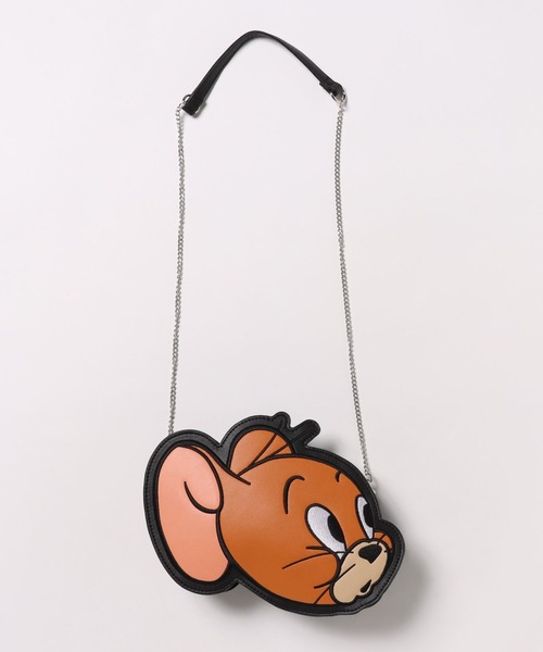 Tom&Jerry(トムアンドジェリー)の「TOM and JERRY×Flapperフェイスダイカットショルダー(ショルダーバッグ・レディース・グレー/ブラウン/ライトグレー・FREE)」の3枚目の写真