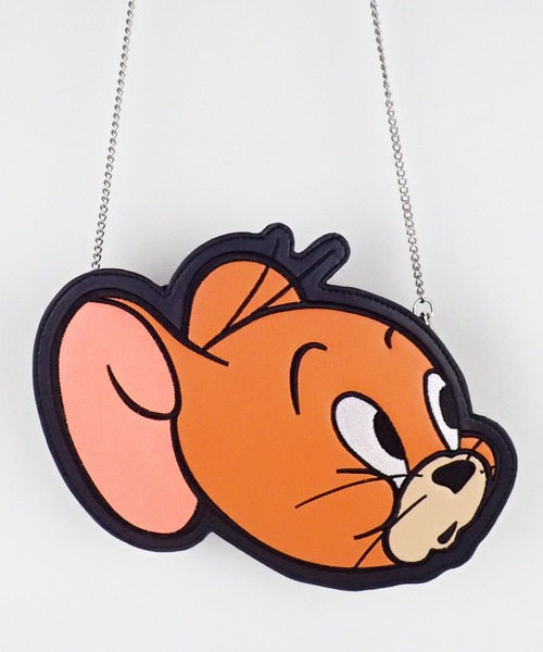 Tom&Jerry(トムアンドジェリー)の「TOM and JERRY×Flapperフェイスダイカットショルダー(ショルダーバッグ・レディース・グレー/ブラウン/ライトグレー・FREE)」の7枚目の写真