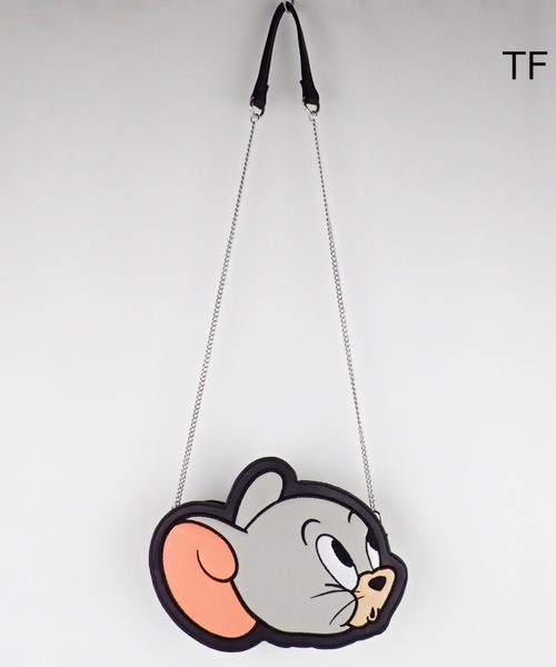 Tom&Jerry(トムアンドジェリー)の「TOM and JERRY×Flapperフェイスダイカットショルダー(ショルダーバッグ・レディース・グレー/ブラウン/ライトグレー・FREE)」の9枚目の写真