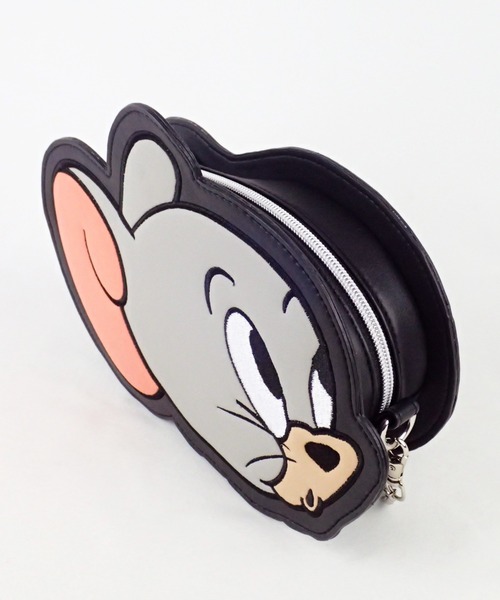 Tom&Jerry(トムアンドジェリー)の「TOM and JERRY×Flapperフェイスダイカットショルダー(ショルダーバッグ・レディース・グレー/ブラウン/ライトグレー・FREE)」の4枚目の写真