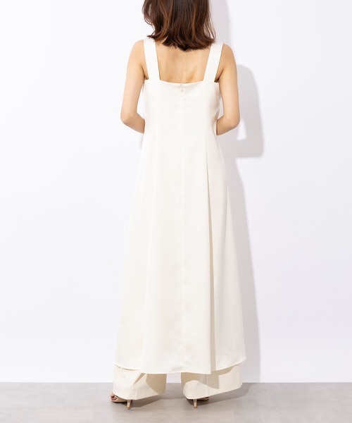 SETUP7(セットアップセブン)の「【SETUP7】asymmetry One-piece アシンメトリーワンピース キャミワンピース ノースリーブワンピース(ワンピース・レディース・アイボリー/ブラック・FREE)」の11枚目の写真