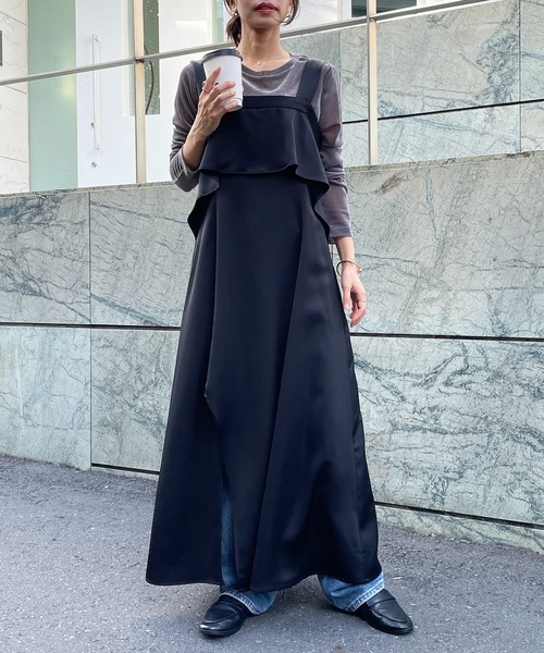 セール】【SETUP7】asymmetry One-piece アシンメトリー