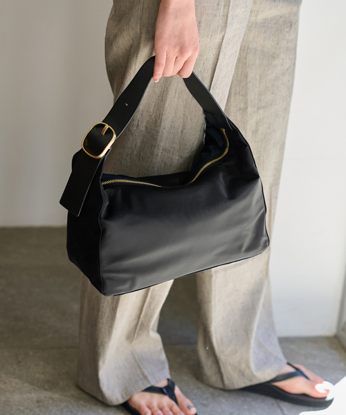 FRAMeWORK（フレームワーク）の「ORSETTO/オルセット ナイロンBAG（ハンドバッグ・レディース・ブラック・FREE）」の12枚目の写真