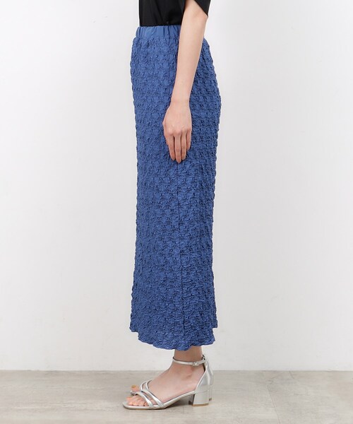 OPAQUE.CLIP（オペークドットクリップ）の「◆ポコポコ イージーナロースカート【洗える】（スカート・レディース・ブルー系その他/アイボリー/ブラック・38/40/36/42）」の19枚目の写真