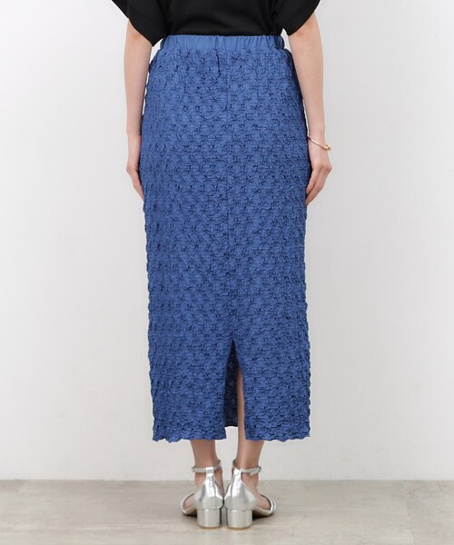 OPAQUE.CLIP（オペークドットクリップ）の「◆ポコポコ イージーナロースカート【洗える】（スカート・レディース・ブルー系その他/アイボリー/ブラック・38/40/36/42）」の18枚目の写真