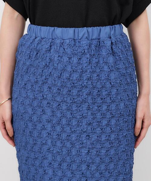 OPAQUE.CLIP（オペークドットクリップ）の「◆ポコポコ イージーナロースカート【洗える】（スカート・レディース・ブルー系その他/アイボリー/ブラック・38/40/36/42）」の17枚目の写真