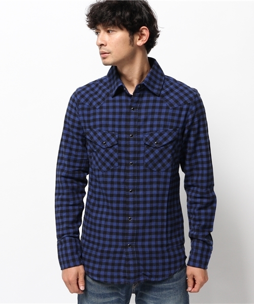 VENCEEXCHANGE（ヴァンスエクスチェンジ）の「ブロックチェックネルシャツ（シャツ/ブラウス・メンズ・レッド/ロイヤルブルー・SMALL/MEDIUM/LARGE）」の9枚目の写真