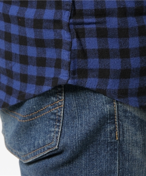 VENCEEXCHANGE（ヴァンスエクスチェンジ）の「ブロックチェックネルシャツ（シャツ/ブラウス・メンズ・レッド/ロイヤルブルー・SMALL/MEDIUM/LARGE）」の5枚目の写真