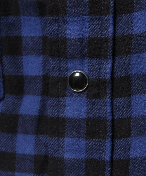 VENCEEXCHANGE（ヴァンスエクスチェンジ）の「ブロックチェックネルシャツ（シャツ/ブラウス・メンズ・レッド/ロイヤルブルー・SMALL/MEDIUM/LARGE）」の7枚目の写真